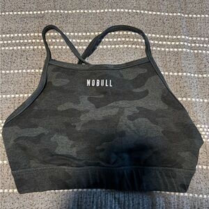 NOBULL Women's Charcoal Camo Sports Bra